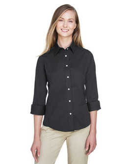 Devon & Jones DP625W - Ladies Three-Quarter Sleeve Stretch Poplin Blouse