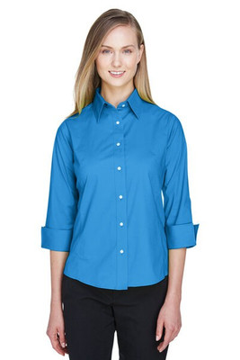 Devon & Jones DP625W - Ladies Three-Quarter Sleeve Stretch Poplin Blouse