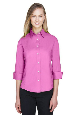 Devon & Jones DP625W - Ladies Three-Quarter Sleeve Stretch Poplin Blouse