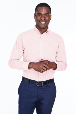 Devon & Jones D640 - Men's Crown Collection Gingham Check