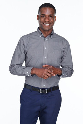 Devon & Jones D640 - Men's Crown Collection Gingham Check