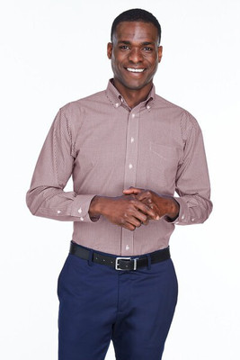 Devon & Jones D640 - Men's Crown Collection Gingham Check