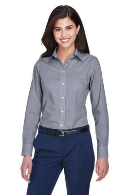 Devon & Jones D640W - Ladies Crown Collection Gingham Check