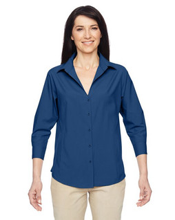 Harriton M610W - Chemise Performance Élégante à Manches Trois-Quarts