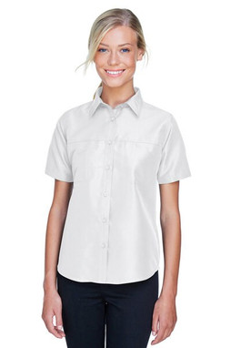 Harriton M580W - Chemise Performance Femme à Manches Courtes Key West