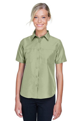 Harriton M580W - Ladies Key West Short-Sleeve Performance Staff Shirt