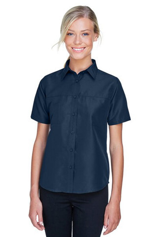 Harriton M580W - Ladies Key West Short-Sleeve Performance Staff Shirt