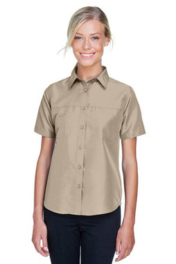 Harriton M580W - Ladies Key West Short-Sleeve Performance Staff Shirt