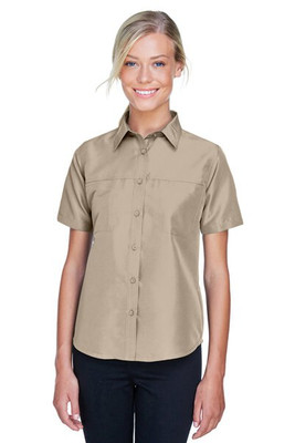 Harriton M580W - Ladies Key West Short-Sleeve Performance Staff Shirt