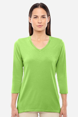Devon & Jones DP184W - Ladies Perfect Fit Bracelet Length V-Neck Top