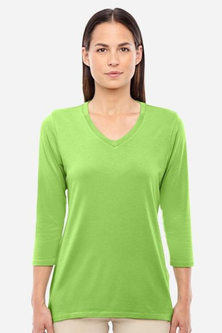 Devon & Jones DP184W - Ladies Perfect Fit Bracelet Length V-Neck Top