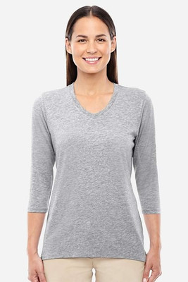 Devon & Jones DP184W - Ladies Perfect Fit Bracelet Length V-Neck Top