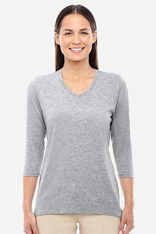 Devon & Jones DP184W - Ladies Perfect Fit Bracelet Length V-Neck Top