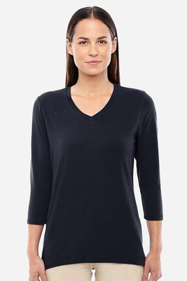 Devon & Jones DP184W - Ladies Perfect Fit Bracelet Length V-Neck Top