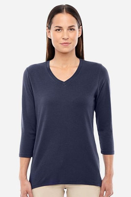 Devon & Jones DP184W - Ladies Perfect Fit Bracelet Length V-Neck Top
