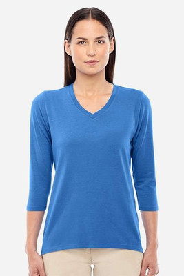 Devon & Jones DP184W - Ladies Perfect Fit Bracelet Length V-Neck Top