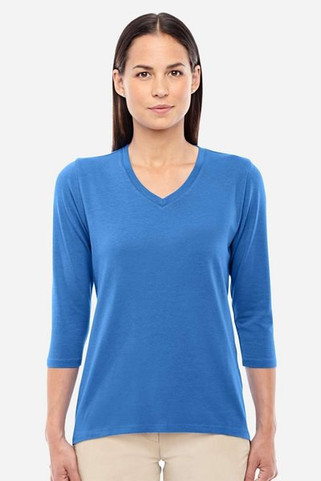 Devon & Jones DP184W - Ladies Perfect Fit Bracelet Length V-Neck Top