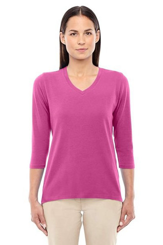 Devon & Jones DP184W - Ladies Perfect Fit Bracelet Length V-Neck Top