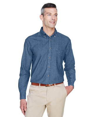 Harriton M550T - Chemise en jean à manches courtes