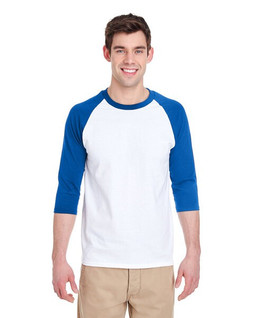 Gildan G570 - Chandail Coton lourd à manches raglan ¾