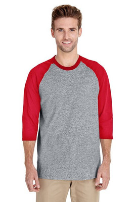 Gildan G570 - Chandail Coton lourd à manches raglan ¾