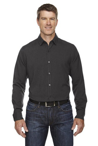 Ash City North End Sport Blue 88802 - Mens Mélange Performance Shirt