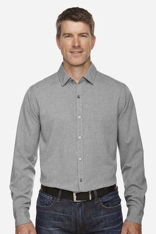 Ash City North End Sport Blue 88802 - Mens Mélange Performance Shirt