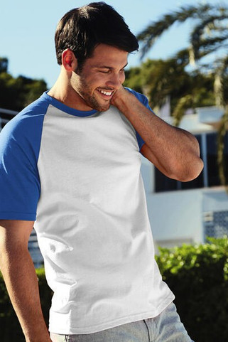 Fruit of the Loom 61-026-0 - Classic Cotton Raglan Baseball Tee