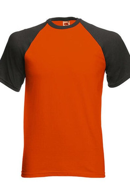 Fruit of the Loom 61-026-0 - T-shirt Baseball Coton Premium à Manches Raglan
