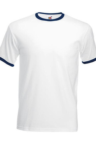 Fruit of the Loom 61-168-0 - Classic Cotton Contrast Ringer Tee