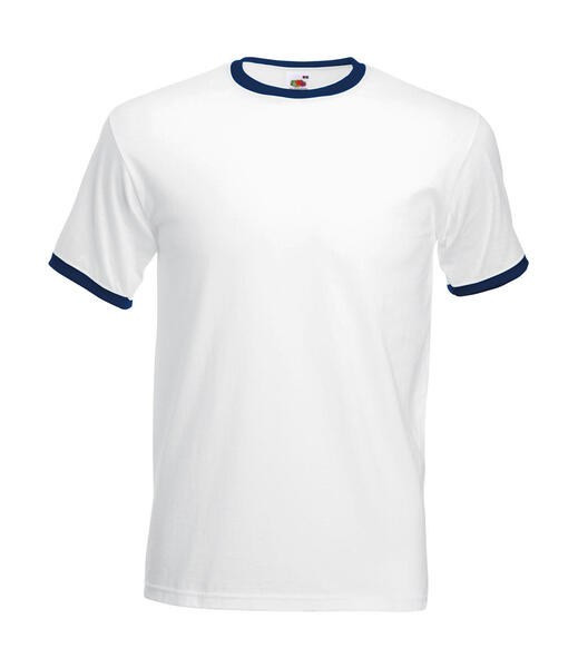 Fruit of the Loom 61-168-0 - Classic Cotton Contrast Ringer Tee