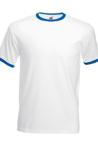 Fruit of the Loom 61-168-0 - Classic Cotton Contrast Ringer Tee