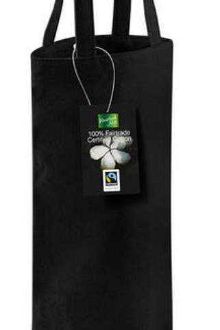 Westford mill W620 - Eco-Friendly Fairtrade Cotton Wine Bottle Carrier