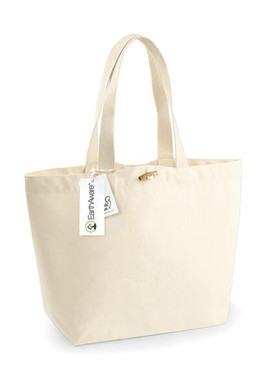 Westford mill W850 - Eco-Friendly Organic Cotton Marina Tote Bag