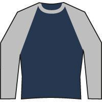 Skinnifit SF271 - Pitkähihainen baseball t-paita