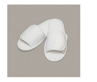 Towel City TC067 - Open toe slippers with hook and loop strap