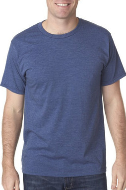 Bayside 5010 - USA Made Ringspun 50/50 Heather Unisex T-Shirt