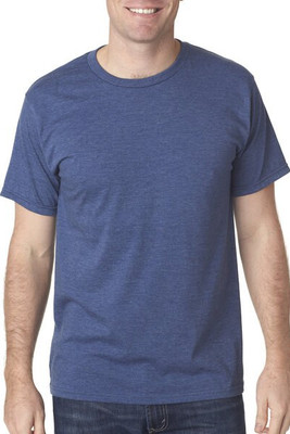Bayside 5010 - USA Made Ringspun 50/50 Heather Unisex T-Shirt