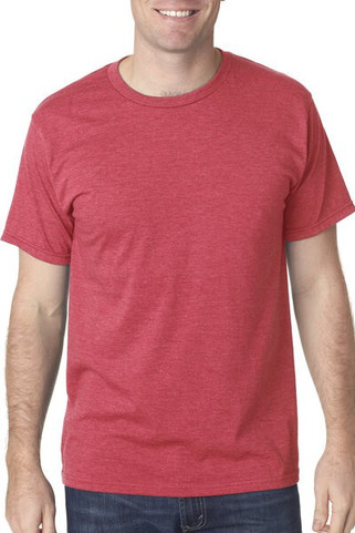 Bayside 5010 - USA Made Ringspun 50/50 Heather Unisex T-Shirt