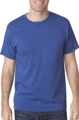 Bayside 5010 - USA Made Ringspun 50/50 Heather Unisex T-Shirt