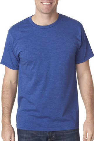 Bayside 5010 - USA Made Ringspun 50/50 Heather Unisex T-Shirt