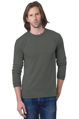 Bayside 8100 - USA-Made Long Sleeve T-Shirt with a Pocket