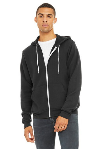 Bella+Canvas 3739 - Unisex Full-Zip Hooded Sweatshirt
