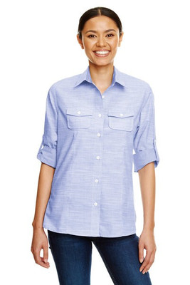 Burnside B5247 - Women's Textured Solid Long Sleeve Shirt