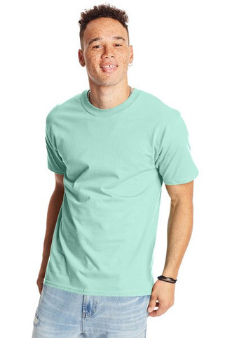 Hanes 5180 - Camiseta Resistente de Algodón Hanes