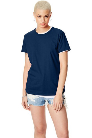 Hanes SL04 - Camiseta Femenina Hanes® Nano-T de Algodón Suave