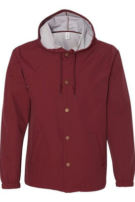 Independent Trading Co. EXP95NB - Water Resistant Hooded Windbreaker Jacket