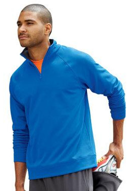 JERZEES PF95MR - 100% Polyester Fleece Quarter-Zip Cadet Collar Sweatshirt