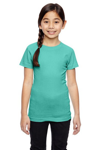 LAT 2616 - Girls Fine Jersey Longer Length T-Shirt