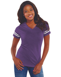 LAT 3537 - Ladies Vintage Football T-Shirt